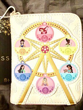 Disney Princess Ferris Wheel Loungefly zip-around wallet